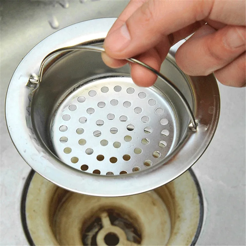 1pc Kitchen Outfall Water Tank Strainer Sink Cuttable Water Tank Filter