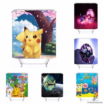

Custom Lovely Pichu Pokemon Cartoon Shower Bath Curtain Mildewproof Waterproof Polyester Various Sizes#0421-21-13
