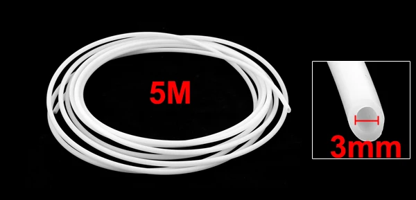 5Meters 3mm ID 5mm OD PTFE Tubing Tube Pipe for 3D Printer RepRap