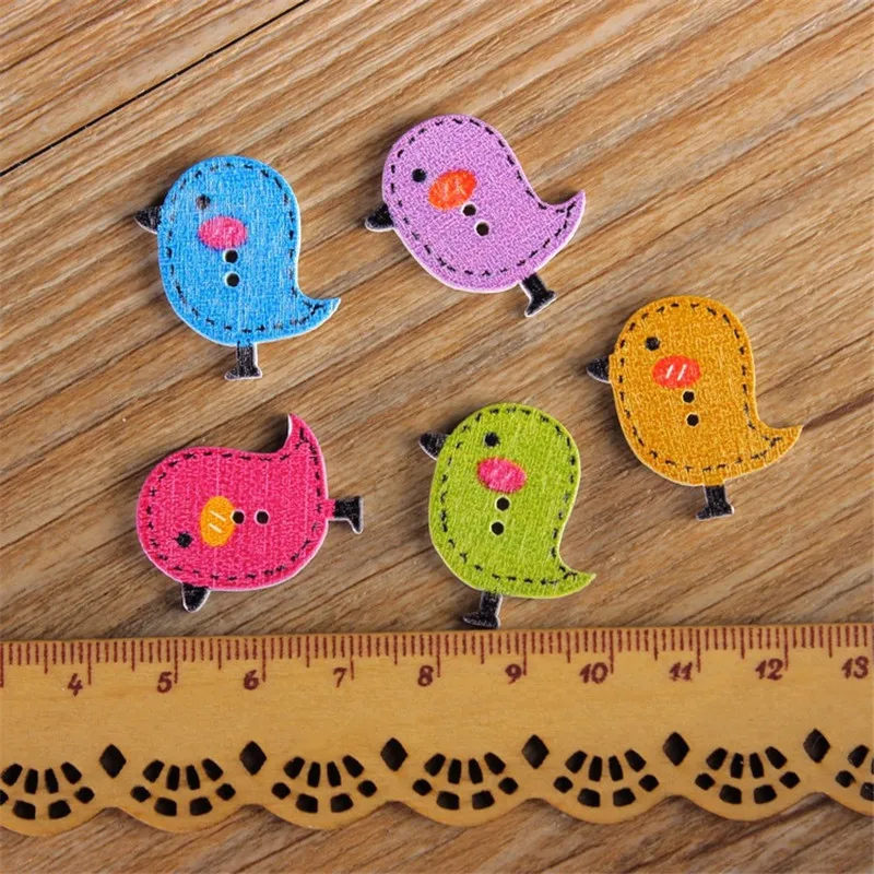 Cheap-50Pcs-Mixed-Wooden-Buttons-Cute-Bird-Pattern-Decoration-Buttons-2-Holes-Sewing-Accessories-botones-Craft (1)