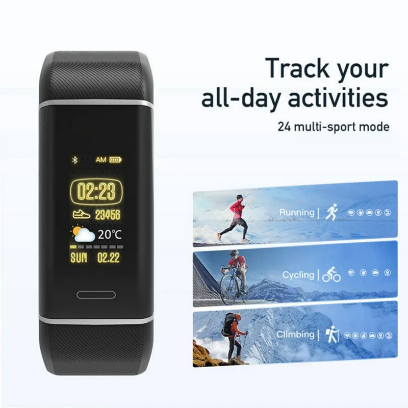 

2019 Smart Bracelet GPS Positioning Sports Record Information Reminder Smart Watch