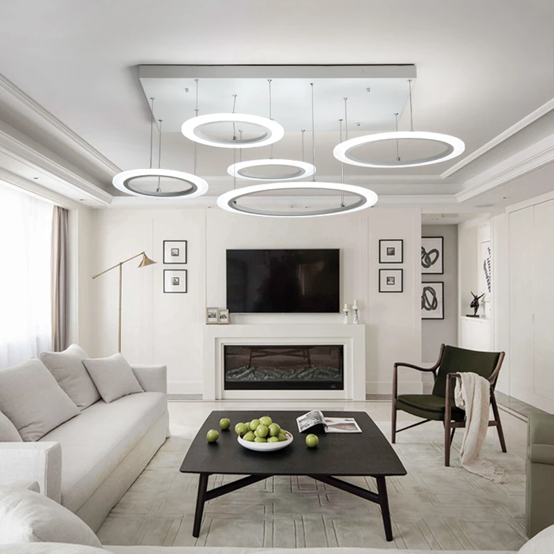 de techo moderna para sala de estar dormitorio Comedor Cocina hogar iluminación luminaria plafonnier lampara techo|Luces para el - AliExpress