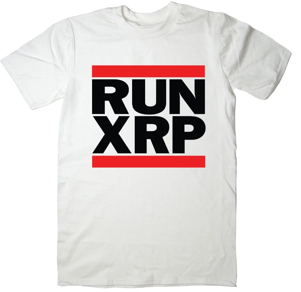 Runner XRP - Ripple T-Shirt - Run Dmc Spoof - Cryptocurrency Bitcoin Mining 2019 Latest O-Neck Sunlight Men Blank T-Shirt