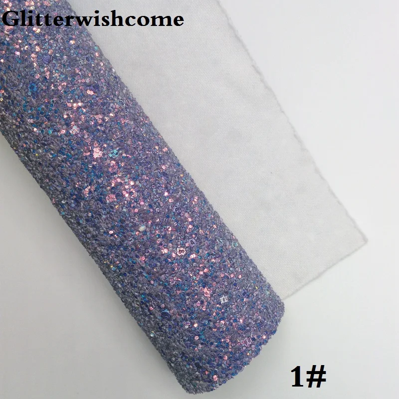 Glitterwishcome 21X29 см A4 Размеры виниловые обои для банты с эффектом блестящей кожи тканевый Виниловый фон для банты, GM262A - Цвет: 1