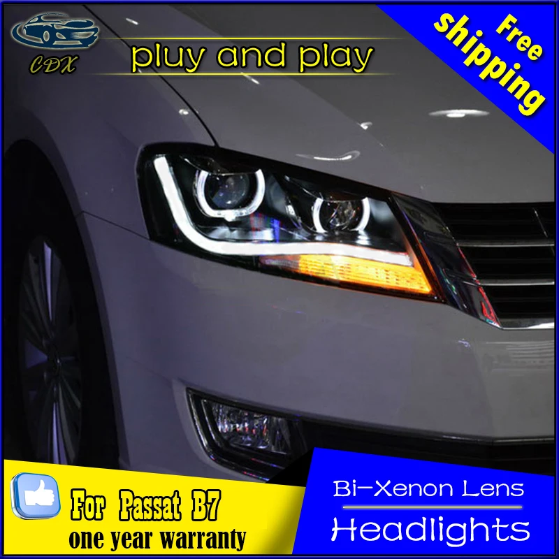 Car Styling for VW Passat B7 Headlights 2012 Europe Passat CC LED