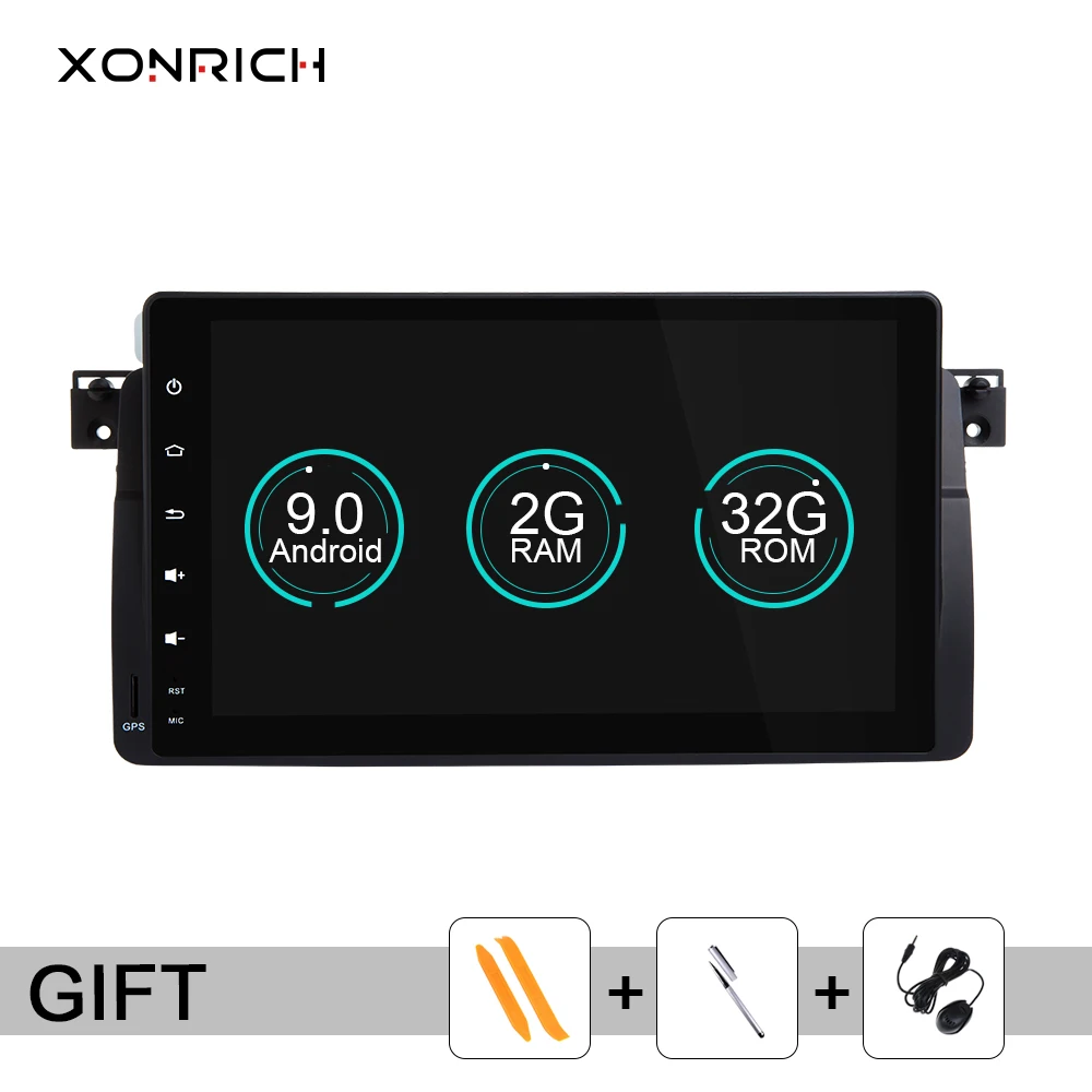 Xonrich AutoRadio Car Multimedia Player 1 Din Android 9.0 For BMW E46 M3 Rover 75 318/320/325/330/335MG ZT Screen GPS Navigation