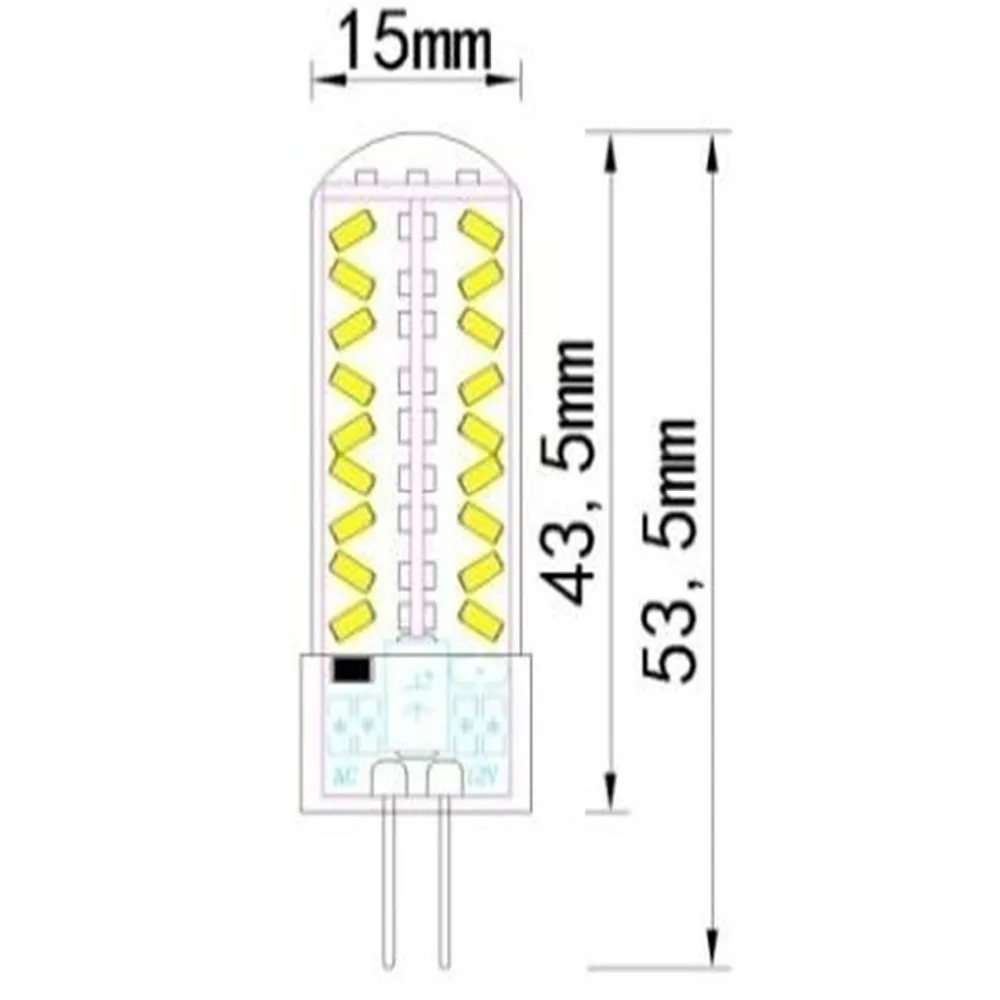 5 шт. 4 Вт 450lm G4 3014SMD супер яркая 81LED лампа Кристальный светильник теплый белый