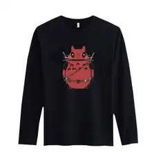 Totoro in font b Deadpool b font Black 3xl Funny font b T b font font
