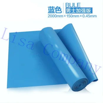 

2000*150*0.45MM superior quality slimming elastic soft tasteless men extension style yoga stretch tensile belt