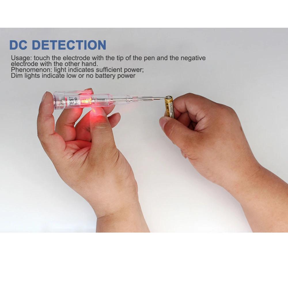 ABEDOE Электрический тестовый карандаш AC DC 70 250 В er водонепроницаемый детектор
