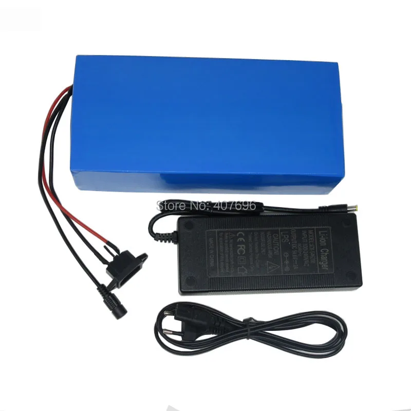 Discount 1800W 60V Lithium ion battery 60V 21AH Electric bike battery 60V scooter battery use 2600mah 18650 Cell 5A Charger 1