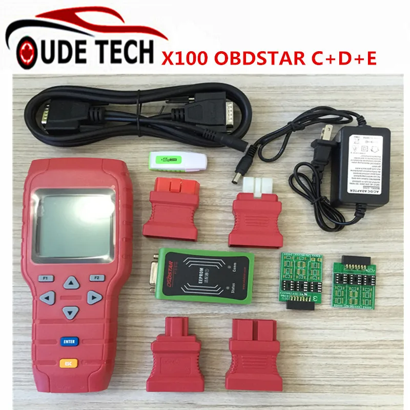 Original OBDSTAR X 100 x100 key Programmer C D E including EEPROM adapter for IMMO Odometer