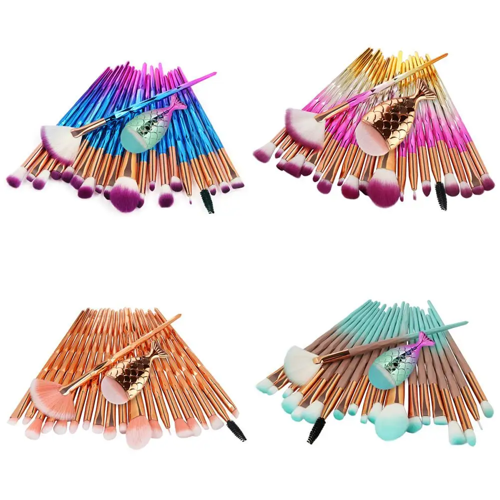 

21 PCS Professional Makeup Brushes Brush Foundation Face Beauty Tool Kit Hot Suitable For Professional Use Or Home Use