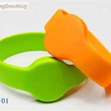 BG-01 100 шт./лот 13,56 МГц мультичастотный Классический 1 K S50 F08 наручный браслет NFC Браслет микросхемой чипом микропроцессорные карты для бассейна сауна комната тренажерный зал