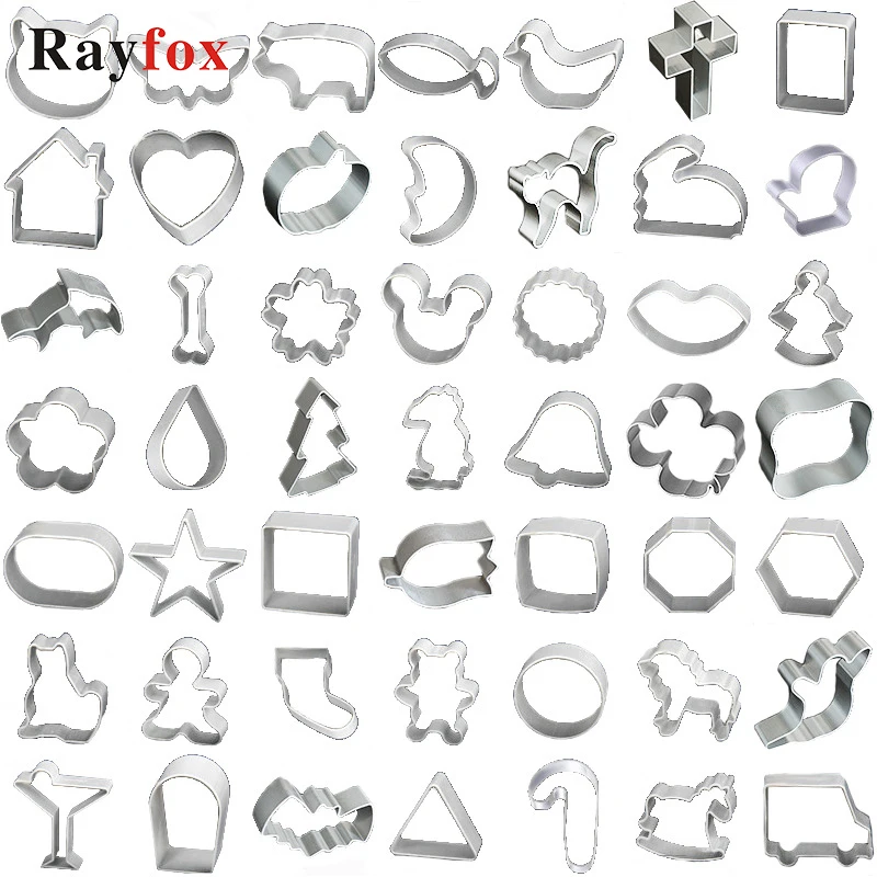 

30styles Cookie Cutters Tools Fondant Biscuit Cutter Mold Pastry Cake Forms Gingerbread House Christmas Baking Decorating Tools