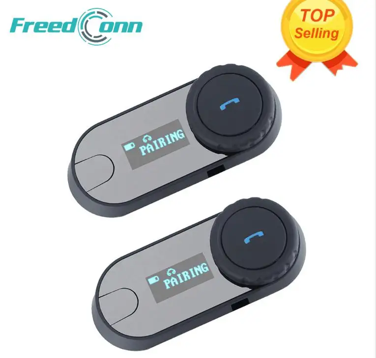 

2 X FreedConn TCOM-SC BT Bluetooth Motorbike Helmet Intercom Interphone Headset with LCD Screen + FM Radio