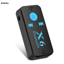 X6 USB беспроводной Bluetooth музыкальный аудио приемник 3,5 мм разъем Ключ адаптер автомобильный комплект аудио кабель 3 в 1 для Aux автомобиля для Iphone говорить