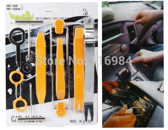 

12pcs Car RV Panel Trim Audio Stereo Dash Refit Molding Remove Install Pry Tools