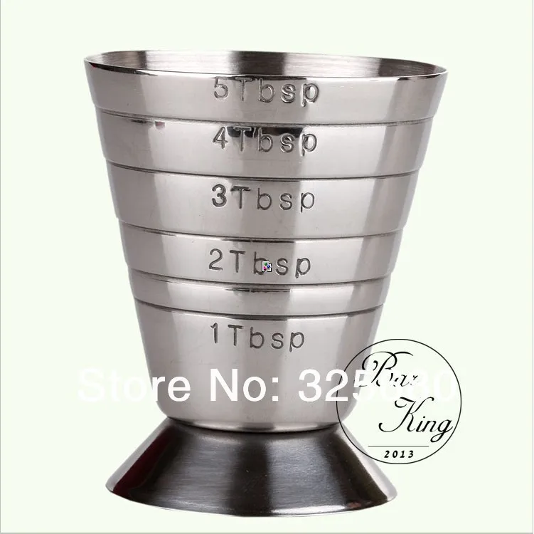 Bartending essential / stainless steel measuring liquor Tools / Cups / outside Show Ticks