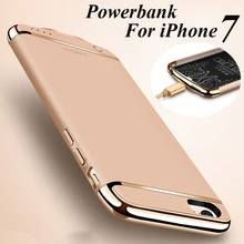 Ultra Slim 3000mAh External Backup Battery Case Power Bank Case Cover for iPhone 7 Plus 6 6S Plus Mobile Phone Charger Case