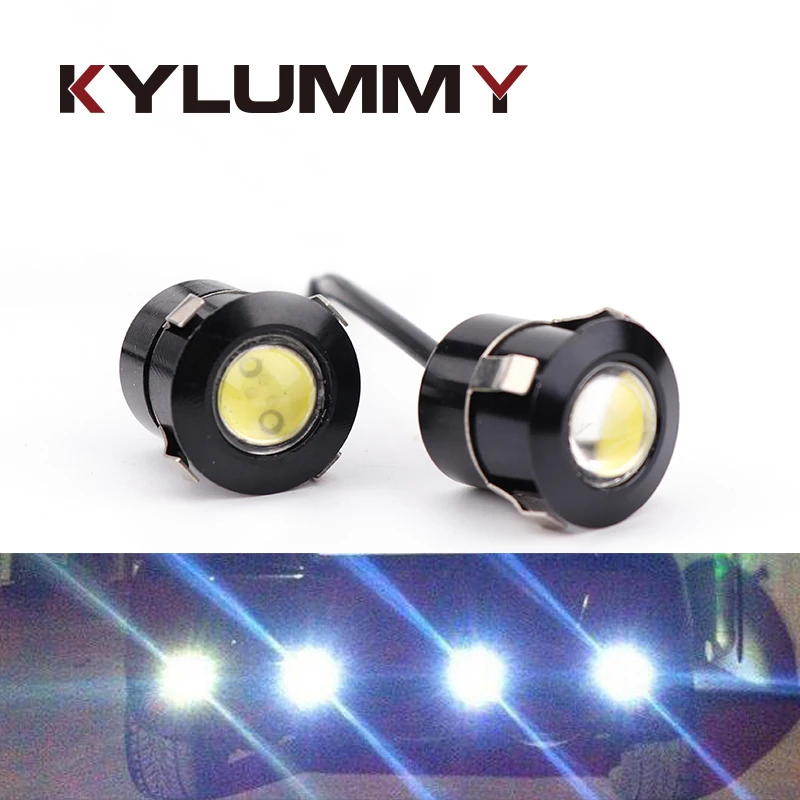 2 pcs/lot 21mm Car styling LED DRL Eagle Eyes Daytime Runing lights 12V 9W 6000K Warning Fog Lamp Reversing Signal | Автомобили и