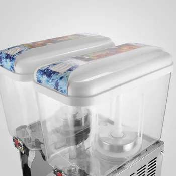 

Humanized Handle 9.5 Gallon Cold Fruit Juice/ Beverage/ Ice Tea Dispenser 18L X 2 Tanks