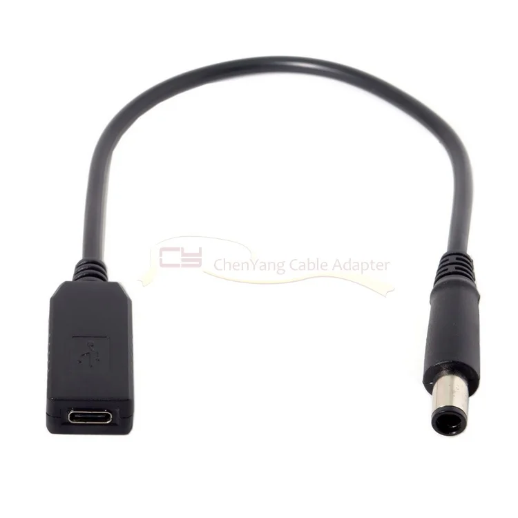 

USB 3.1 Type C USB-C to DC 20V 7.4 5.0mm Dell HP Power Plug PD Emulator Trigger Charge Cable for Laptop
