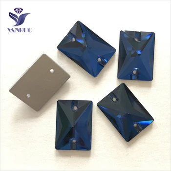 

YANRUO 3250 All Sizes Montana Rectangle Sewing Rhinestone Flat Back Sew On Strass Crystal Stone For Clothing