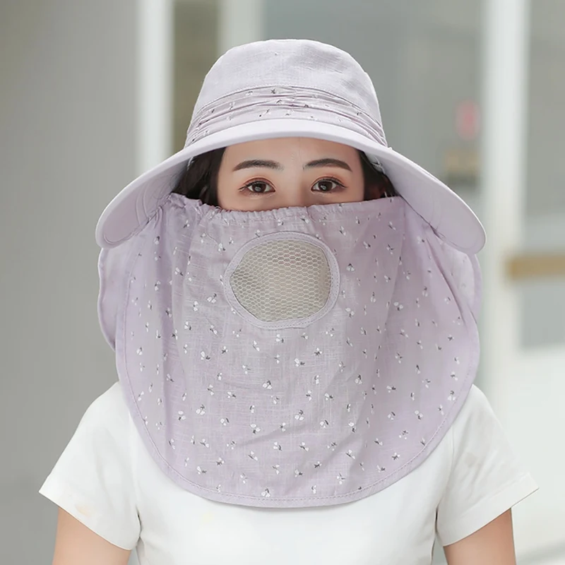 

Outdoor Flap Cap Women Wide Brim Foldable Portable Sunshade Quick Drying Detachable Neck Cover Sun Hat Sportswear Accessories