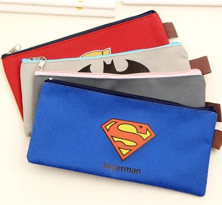 

1pcs/lot 200*95mm New Vintage Super cartoon series Cloth Pencil bag Cute High-capacity clean up bag