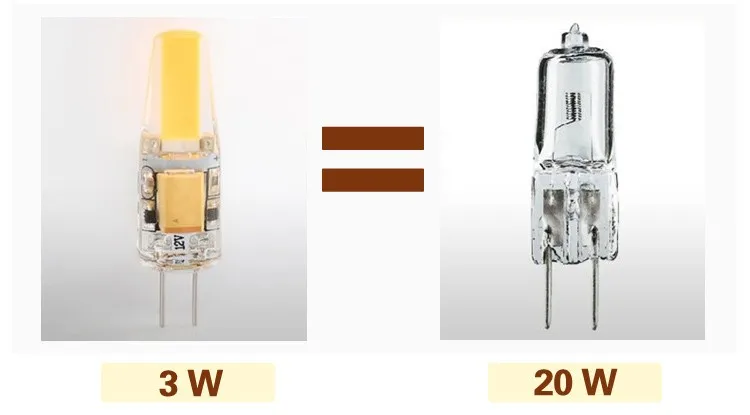 [Mingben] 5 шт. G4 светодиодные лампы 3 Вт 12 В DC 220 В AC COB лампы заменить галогенные лампы Высокая яркость для люстры теплый белый холодный белый
