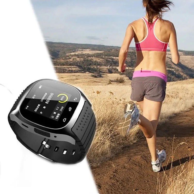 Smartch SmartWatchs Bluetooth Smart Watch M26 with LED Display  Dial  Alarm Pedometer for Android IOS HTC Mobile Phone (9)