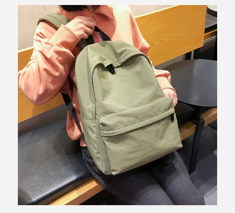 casual grande capacidade saco de escola simples