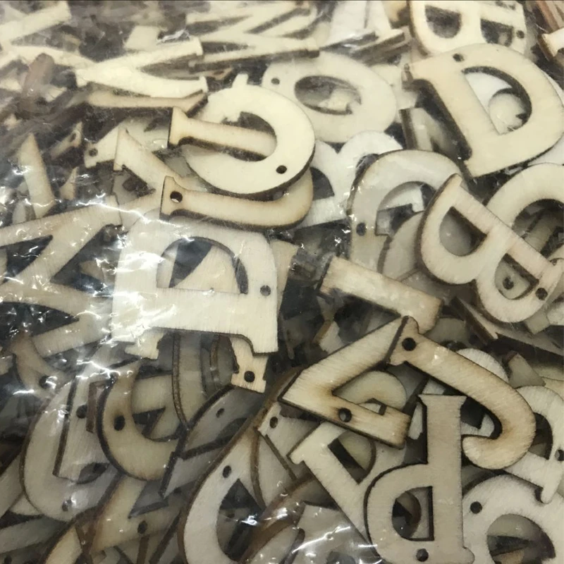 50 Pack Unfinished Wood Cutouts 4