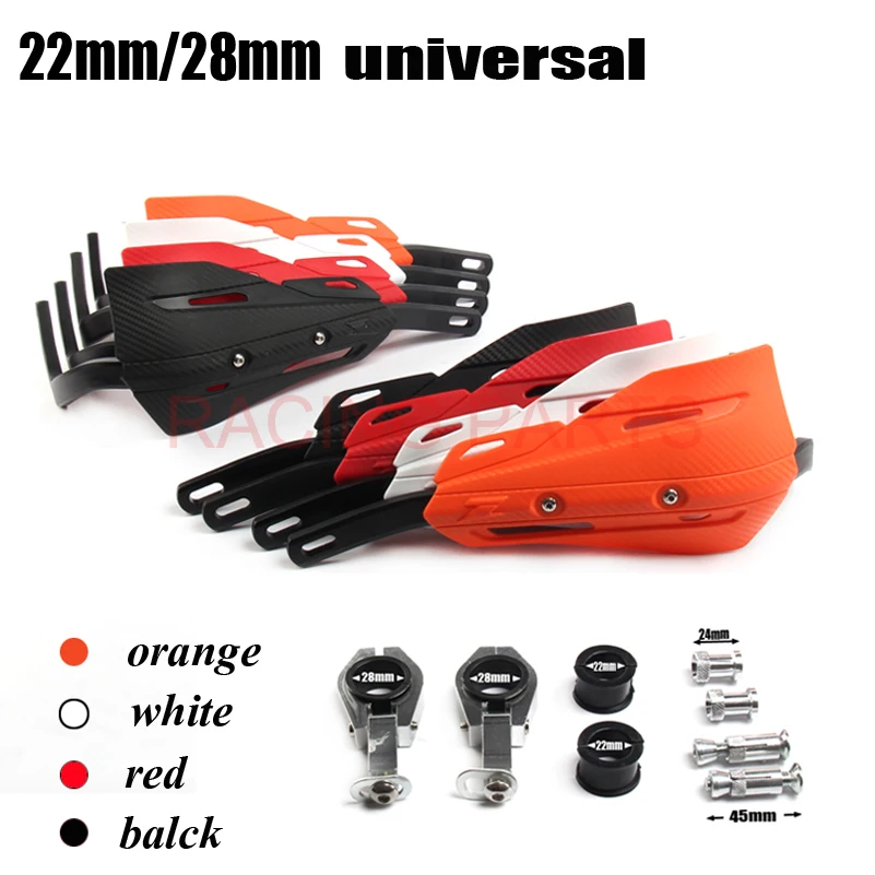 

Handguards Hand Protectors with aluminium insert for motocross 7/8" 22mm Handlebar 1 1/8" 28mm EX EXC SX YZF CRF