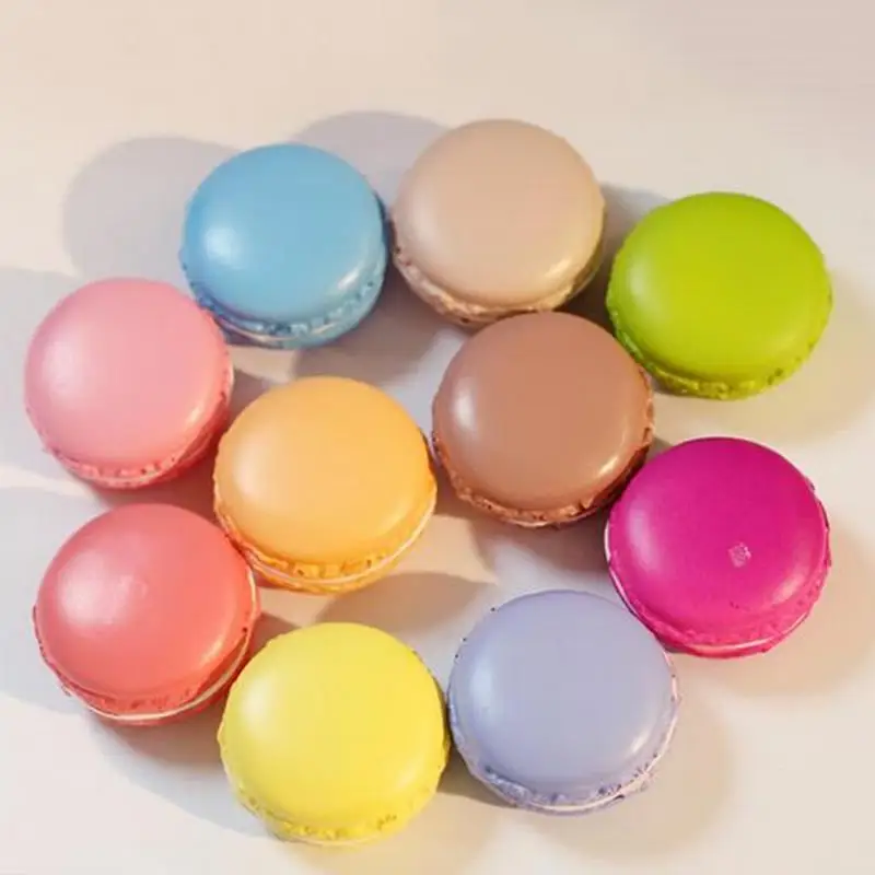 1PC Kawaii Soft Dessert Macaron Squishy Pretend Kitchen Toys Artificial Macaroons