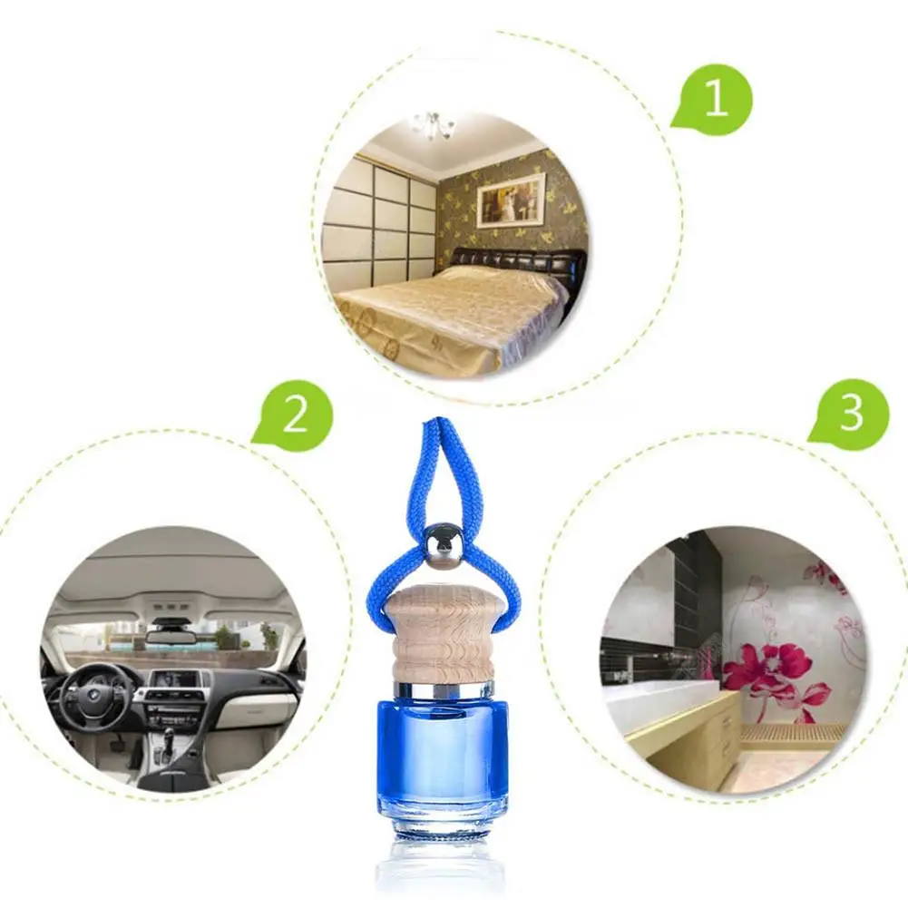 Universal 3PCS 10ml/pcs Car Perfume Oil Pendant Aromatherapy Scented Car Air Freshener Interior Accessory