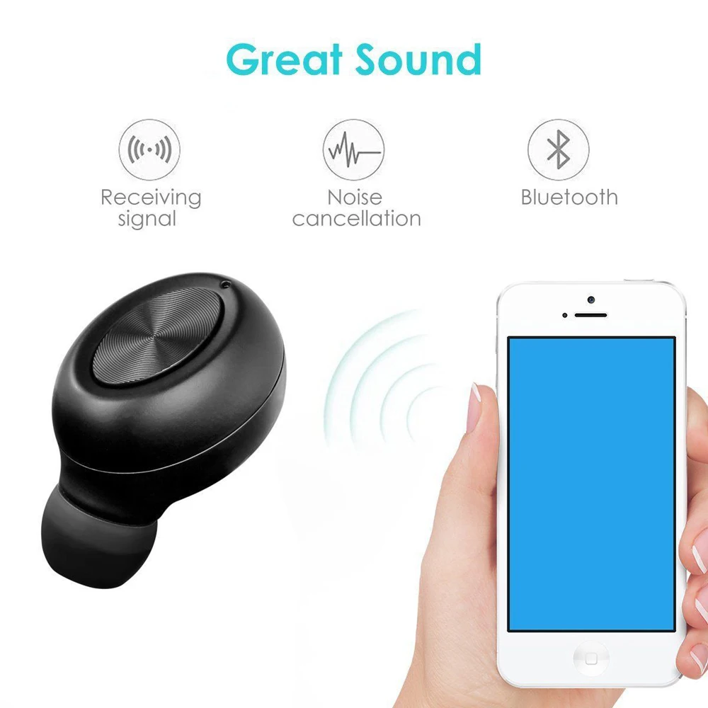 X17 Magnetic Charging Headphone Mini Hands Free Car Earphones Wireless Bluetooth V4.2 Headset In Ear Sport  Earpieces For iPhone (6)