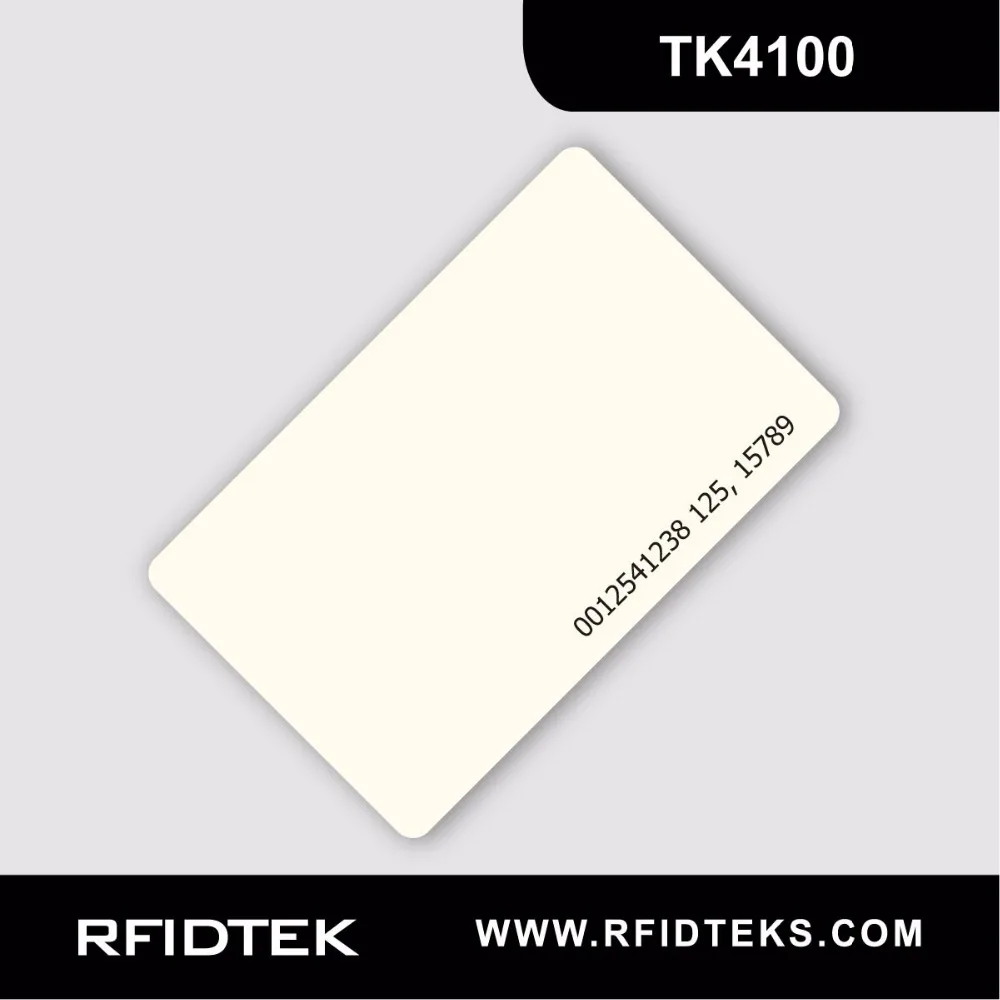 RFID ISO, ПВХ карты EM4100 чип, EMID карта рчид lf, RFID смарт-карты для контроля доступа 125 кГц с TK4100 чип только для чтения