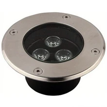 Типом спайки round 3 Вт светодиодный подземный светильник bridgelux 130lm/W AC85-265V 12v 24v 3 года гарантии