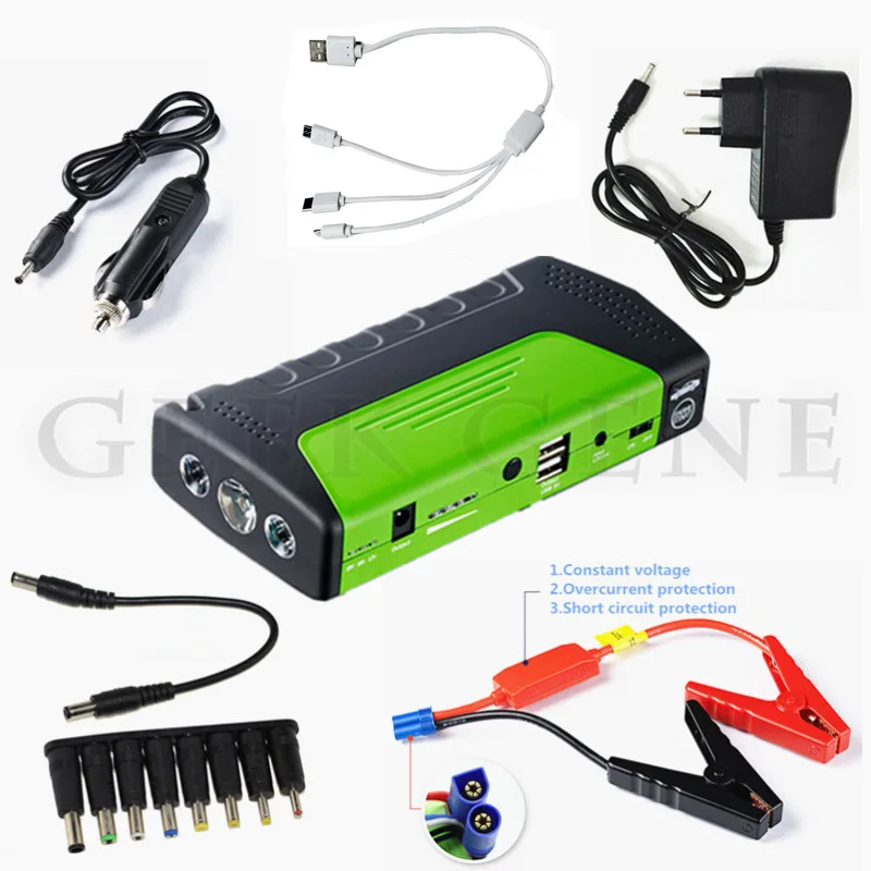 Mini Emergency Starting Device Car Jump Starter 12V Portable Power Bank Car Charger for Car Battery Booster Auto Starting Device
