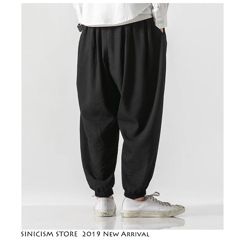 Sinicism Store мужские и женские осенние повседневные шаровары китайский стиль пара 2019