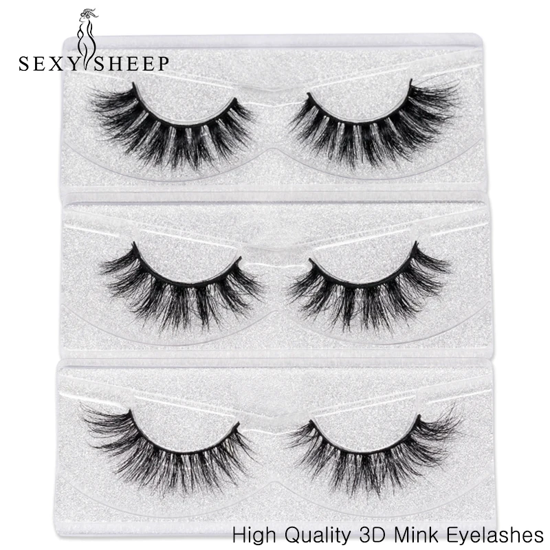 

SEXYSHEEP Mink Eyelashes 3D Mink Lashes Thick HandMade Full Strip Lashes Cruelty Free Luxury Mink Lashes Style False Eyelashes