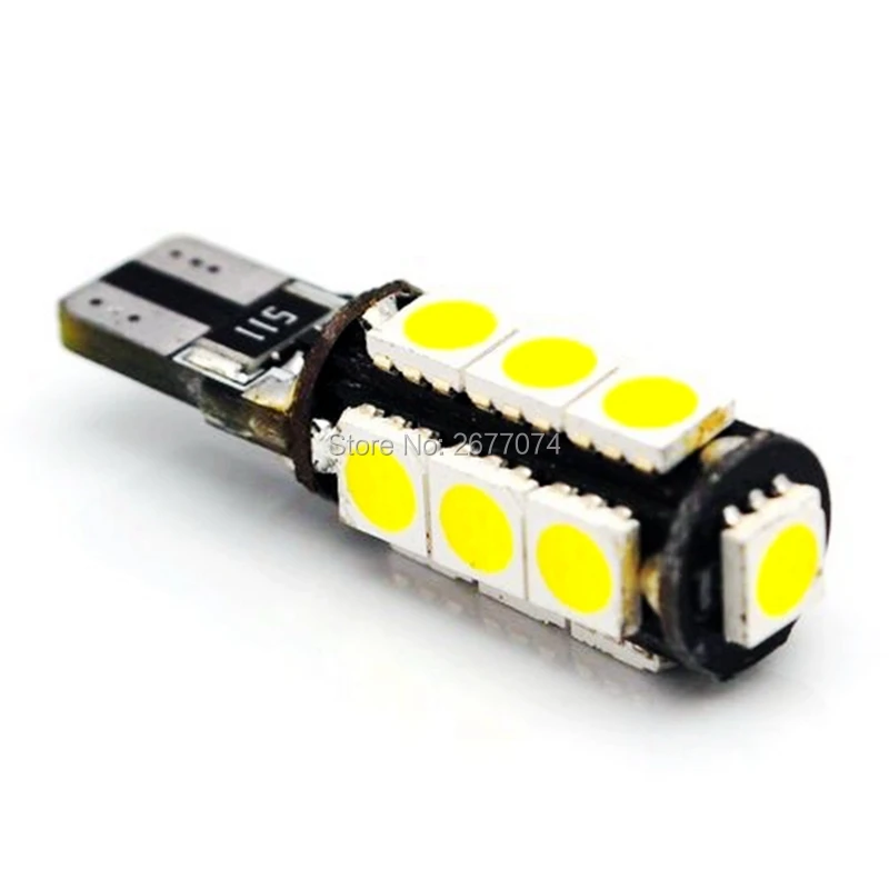 Светодиодный свет 1,8 W DC12V белый 13SMD 5050 194 168 501 W5W высокое качество Шина CAN светодиод светодиодный светильник 2 шт. JTCL118-ly
