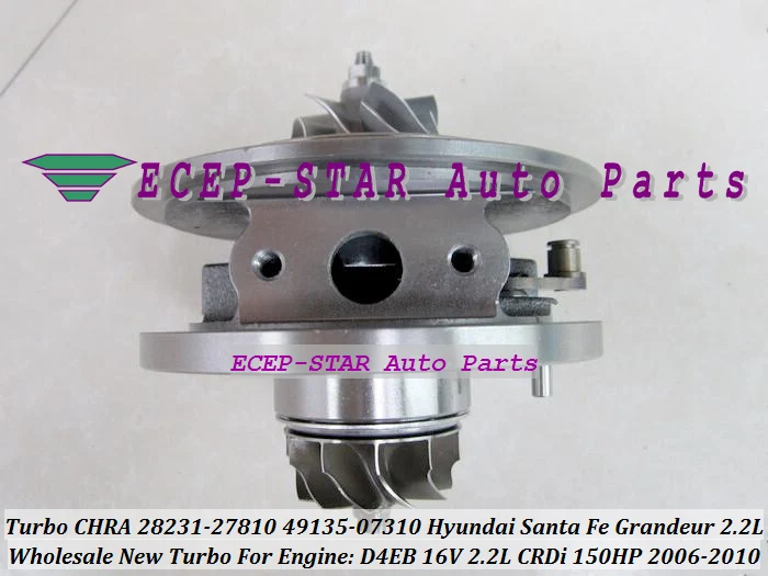 Турбокомпрессор CHRA TF035 28231 27810 49135 07310 для HYUNDAI Santa Fe great2.2l CRDi D 2006 10 D4EB 16V 150HP|chra|tf035 |