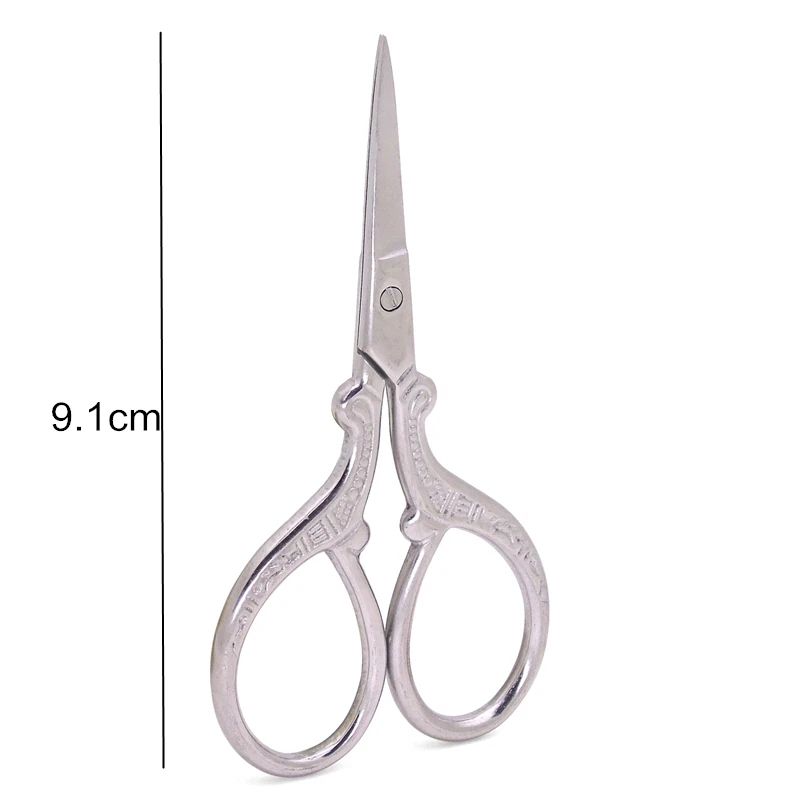 1Pc Color Titanium Stainless Steel Vintage Scissors Antique Floral Sewing Scissor for Needlework Tailor Shears Fabric DIY Tool,Q - Цвет: Phoenix shear