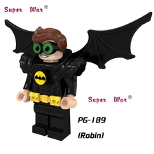 50 шт. Супер Герои dc comics Лига Справедливости летучая мышь Робин NightWing экшн строительные блоки, друзья хобби игрушки для мальчика