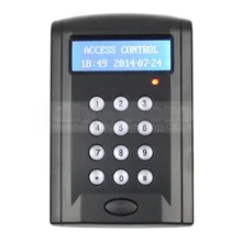 DIYSECUR ЖК-экономичная дверная Rfid считывающая Клавиатура контроля доступа с кнопкой дверного звонка+ 10 ID брелков BC200