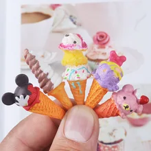 5 шт./лот, миниатюрные ролевые игрушки, мини-игрушки из смолы для мороженого, еда для blyth bjd, кукольный домик, кухня, мороженое для Барби