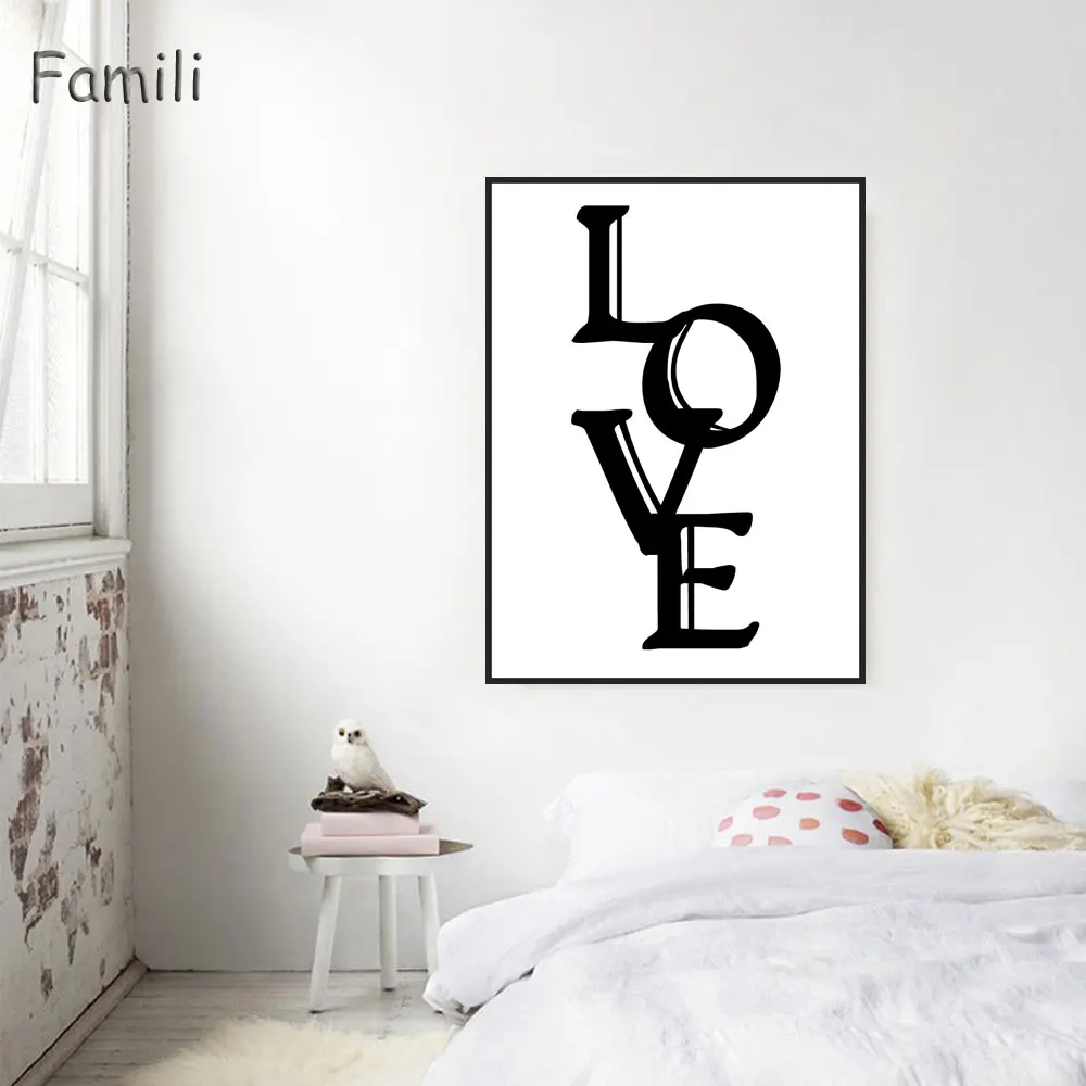 Настенная картина с надписью Love Wall | Дом и сад